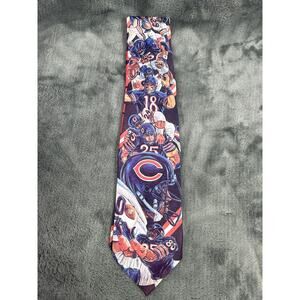 Ralph Marlin Chicago Bears NFL Tie 1990 Vintage Novelty Football Sports Necktie